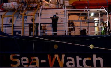 The German NGO migrant rescue ship Sea-Watch 3
