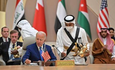 الرئيس الأميركي جو بايدن في قمة جدة
