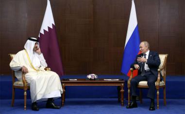 Qatar's met with Russian President in Astana