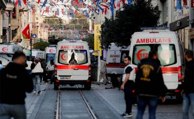 Erdogan said the bomb blast had the “smell of terror”