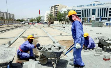 Labourers in Qatar