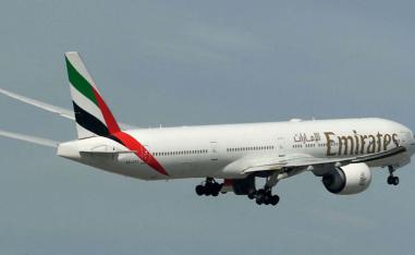 Flight No. EK2646 flew for just under an hour over the UAE coastline