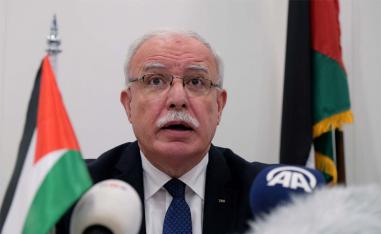 Palestinian foreign minister Riad Malki