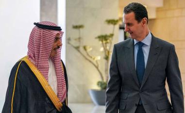 الرئيس السوري بشار الأسد يستقبل وزير الخارجية السعودي الأمير فيصل بن فرحان