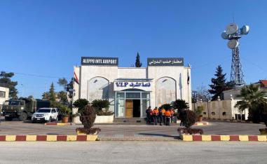 مطار حلب استقبل مساعدات اثناء الزلزال