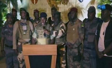 The coup officers said the election lacked transparency and credibility