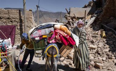 Packing to head to remote villages
