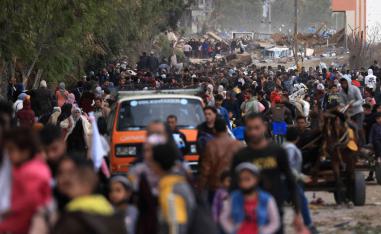 نحو 1.6 مليون من سكان غزة غادروا شمال القطاع إلى جنوبه