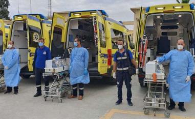 Ambulances awaiting 