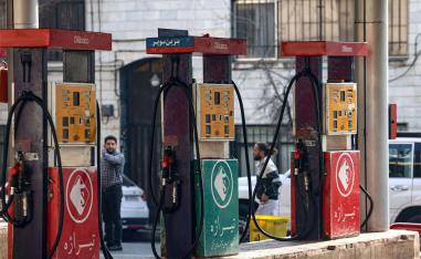 A petrol station in Tehran
