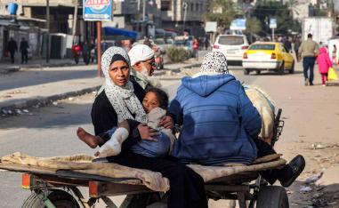 مهجرون فلسطينيون في رفح