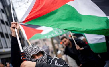 تظاهرة فلسطينية في واشنطن لنصرة غزة