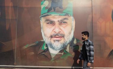 جدارية لمقتدى الصدر في بغداد