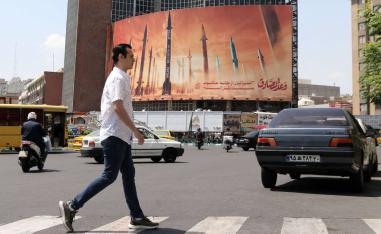 جدارية عن الهجوم الإيراني على إسرائيل