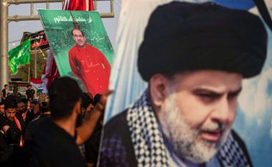 تظاهرة للتيار الصدري ضد نوري المالكي