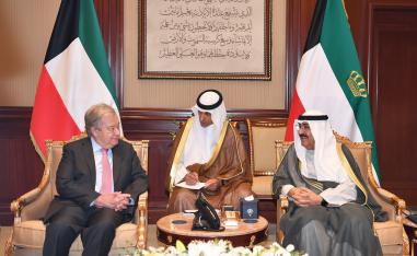 الكويت والأمم المتحدة يشددان على ضرورة وقف النار في غزة وفتح الطريق للمساعدات واعادة الاعمار