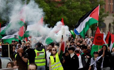 متظاهرون على هامش 'يوروفيجن'