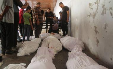 ضحايا فلسطينيون للقصف الإسرائيلي في غزة