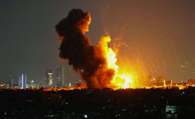 Beirut under Israeli bombardments