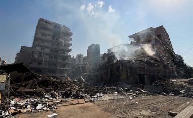 Beirut's southern suburbs reduced to rubble