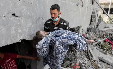Dead Palestinian child