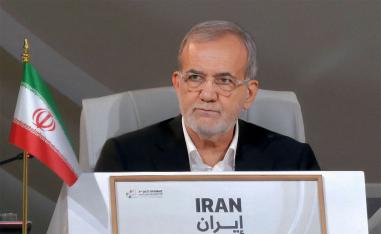 Iran's President Masoud Pezeshkian 