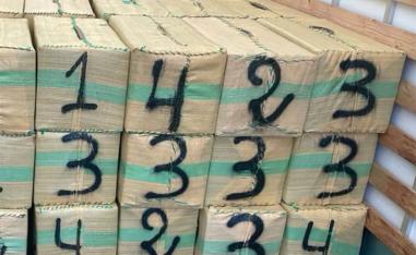 Authorities seized 140 bundles of chira