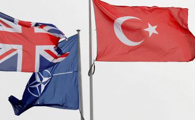 British and Turkish flags