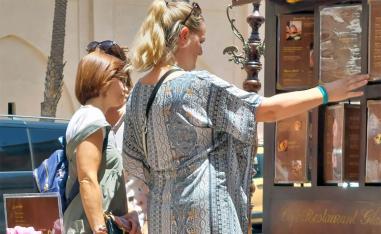 Foreign tourists in Marrakech