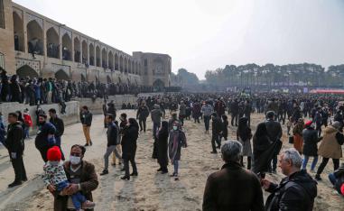 احتجاجات سابقة على جفاف واحد من الأنهار الذي يعتبر شريان حياة لملايين الايرانيين