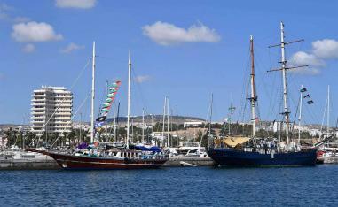 The drones had dropped stun grenades on the flotilla