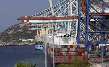 The Tanger Med port in the northern Moroccan city of Tangiers