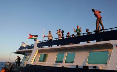 The flotilla aims to break Israel's blockade of Gaza