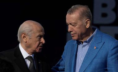 Bahceli (L) with Erdogan