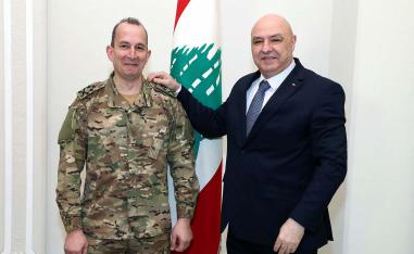 Haykal (L) had been due to arrive in Washington on Tuesday for meetings on military assistance and border-security cooperation