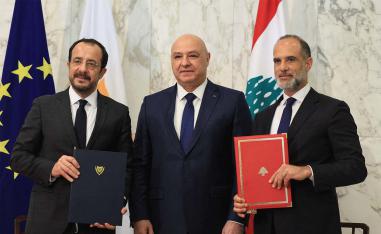 The deal was signed by Lebanese President Joseph Aoun and Cypriot President Nikos Christodoulides