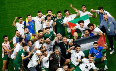 منتخبا فلسطين وسوريا يكتبان التاريخ