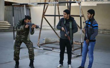 All weapons, including rifles such as AK-47s