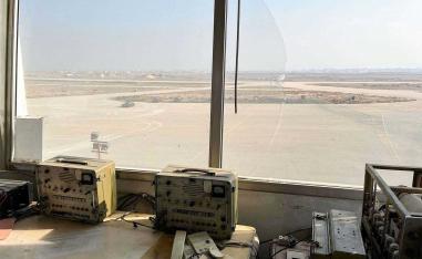 Mezzeh military airport in Damascus