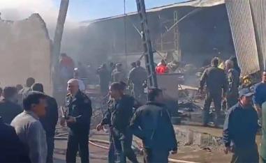 The scene of the helicopter crash