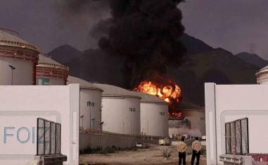 Major bunkering hub in flames 