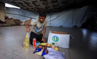 Entirely dependent on aid