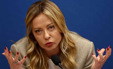 Italy's Prime Minister Giorgia Meloni