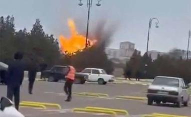 Iranian drones flew across the border into Azerbaijan and injured two people at an airport in the Nakhchivan exclave