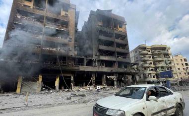 Beirut's southern suburbs pounded by  Israeli strikes