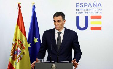 Pedro Sanchez heavily critical of Israel