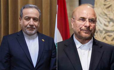 Araqchi and Qalibaf (R)