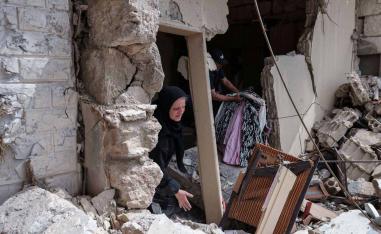 Stay home and risk being killed or flee and risk deepening poverty