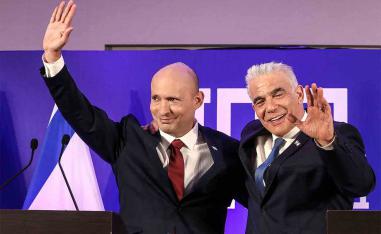 Former PM Bennett and opposition leader Lapid merge parties