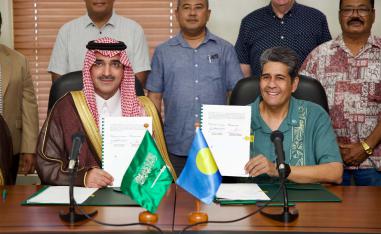The signing ceremony